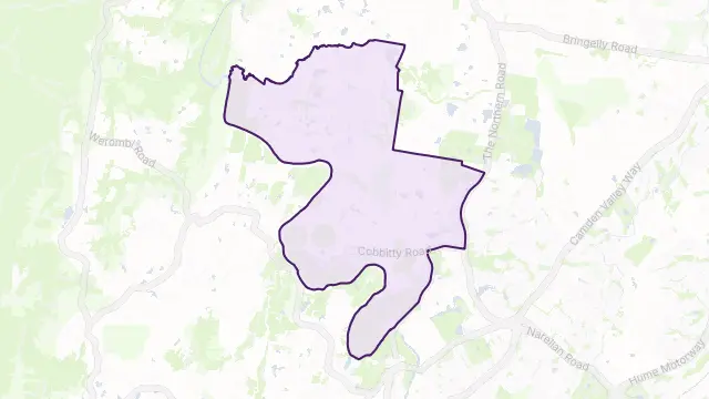 Cobbitty Area Boundary Map