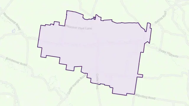 Collie Area Boundary Map