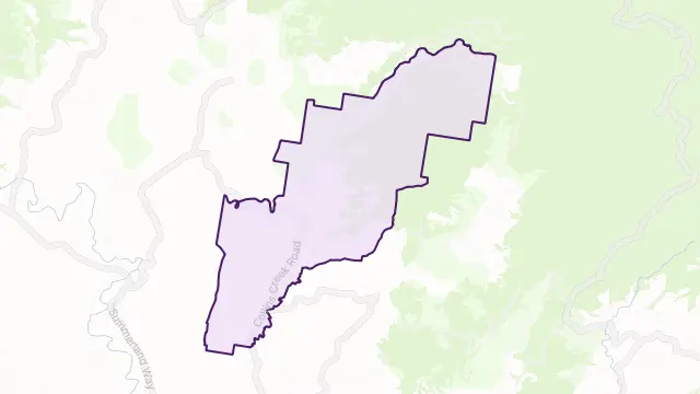 Collins Creek Area Boundary Map