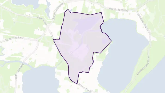 Colongra Area Boundary Map