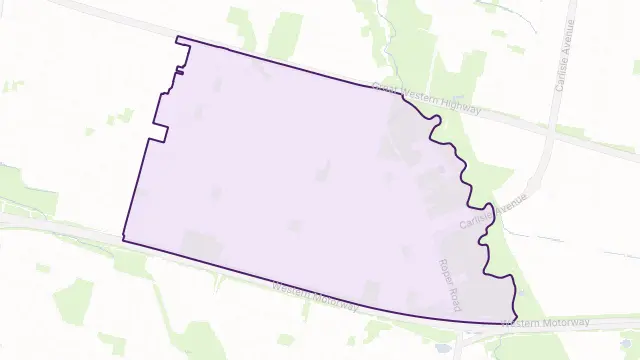 Colyton Area Boundary Map