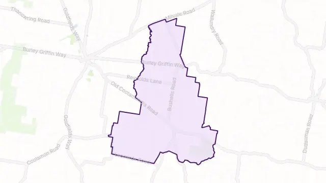 Combaning Area Boundary Map