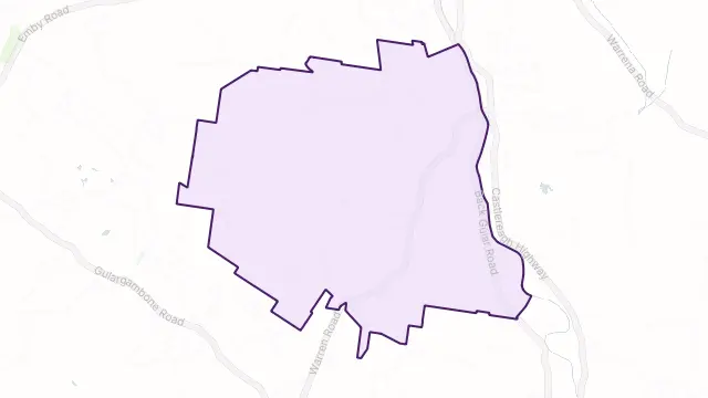 Combara Area Boundary Map