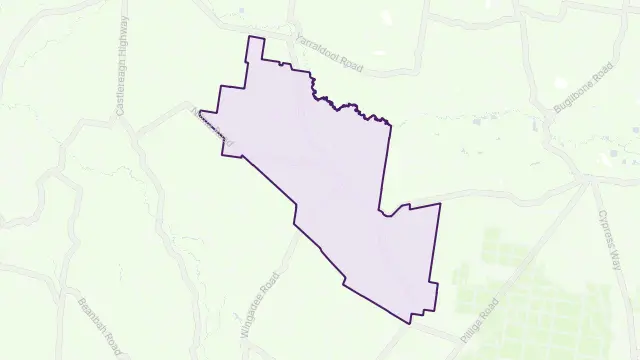 Come By Chance Area Boundary Map