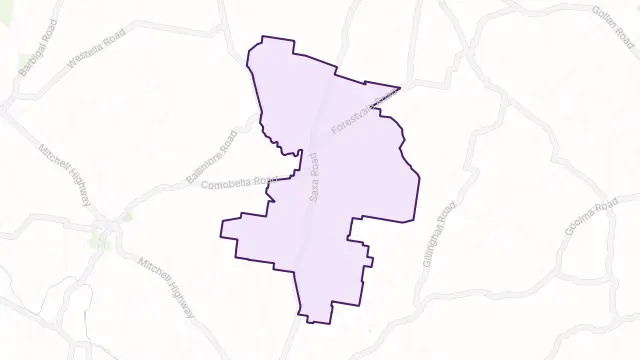 Comobella Area Boundary Map