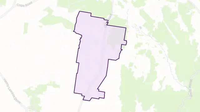 Cooks Gap Area Boundary Map