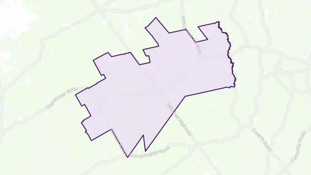 Coolabah Area Boundary Map