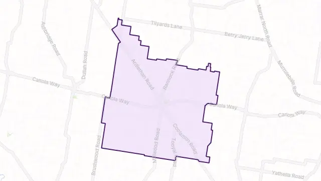 Coolamon Area Boundary Map