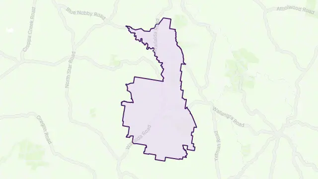 Coolatai Area Boundary Map