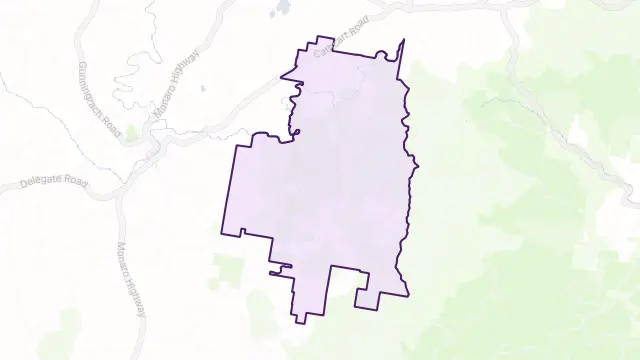 Coolumbooka Area Boundary Map