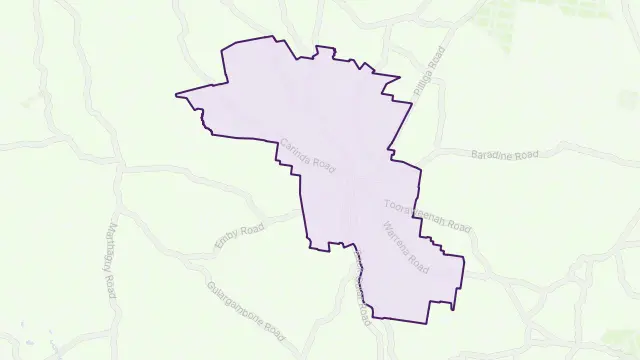 Coonamble Area Boundary Map