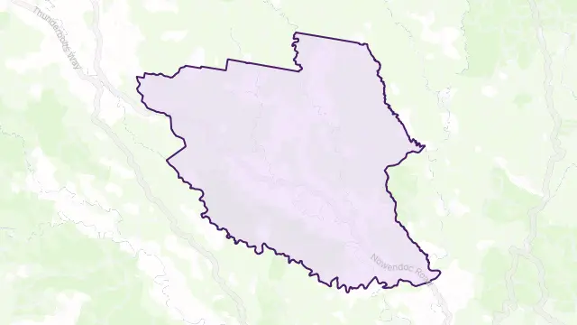 Cooplacurripa Area Boundary Map