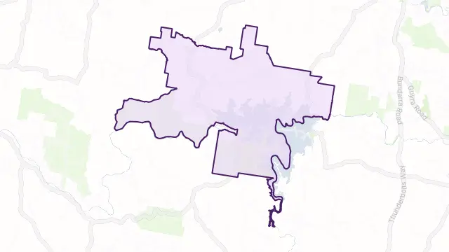 Copeton Area Boundary Map