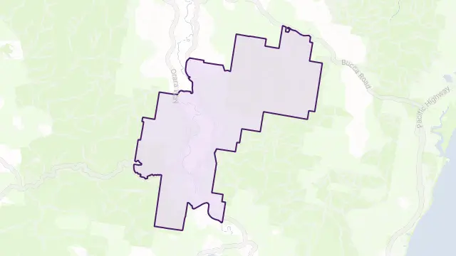 Coramba Area Boundary Map