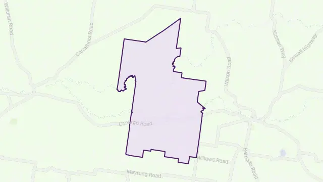 Coree Area Boundary Map