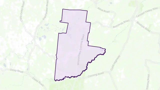 Corrong Area Boundary Map