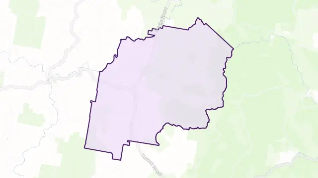 Countegany Area Boundary Map