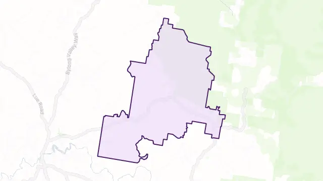 Coxs Creek Area Boundary Map