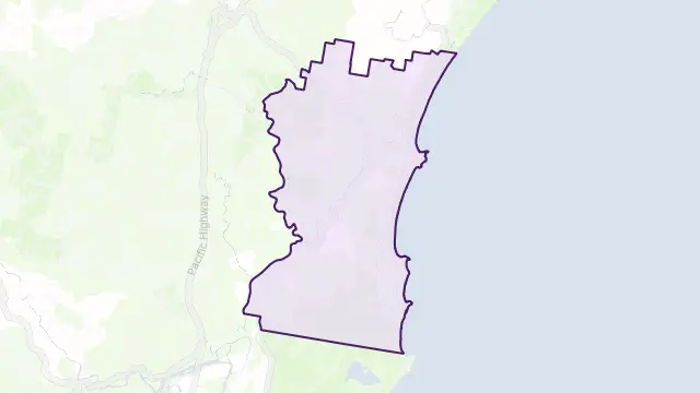 Crescent Head Area Boundary Map