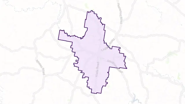 Crookwell Area Boundary Map