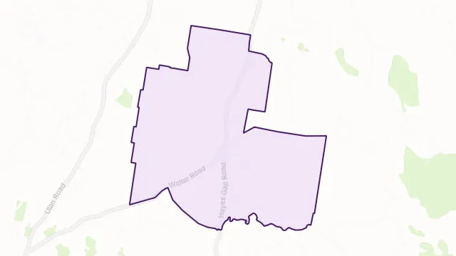 Cross Roads Area Boundary Map