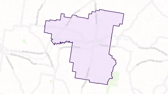 Culcairn Area Boundary Map