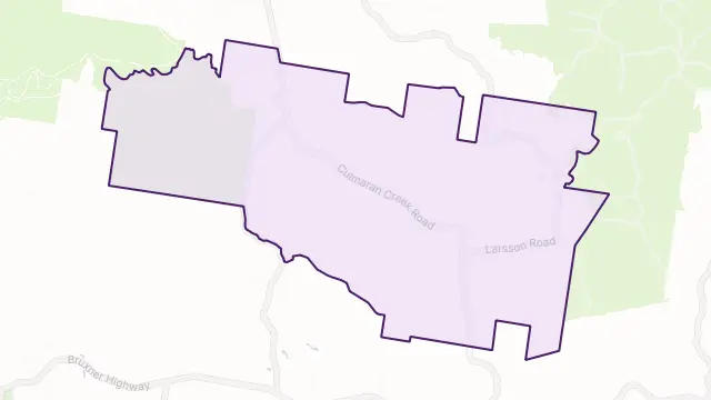 Culmaran Creek Area Boundary Map