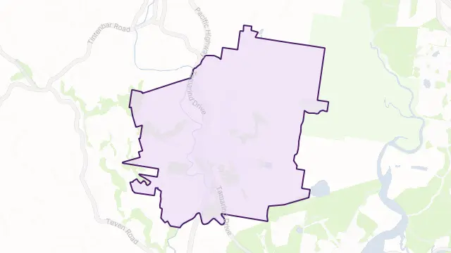 Cumbalum Area Boundary Map