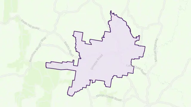 Cumnock Area Boundary Map