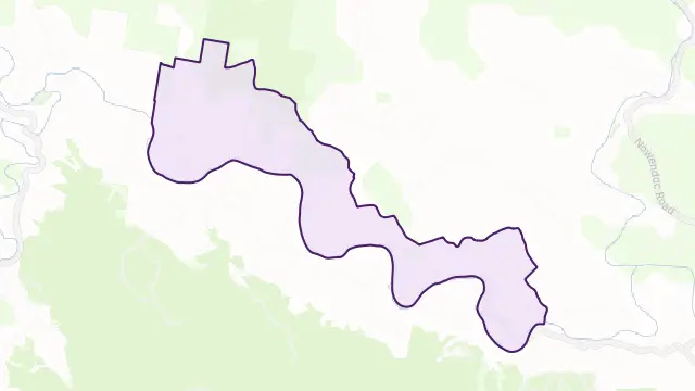 Cundle Flat Area Boundary Map