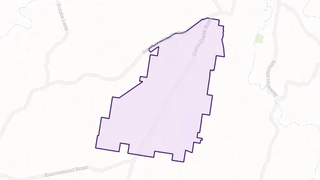 Curra Creek Area Boundary Map