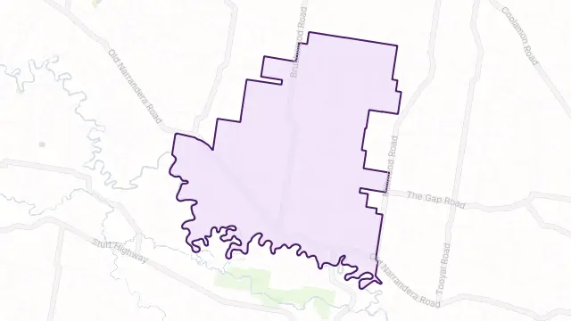 Currawarna Area Boundary Map