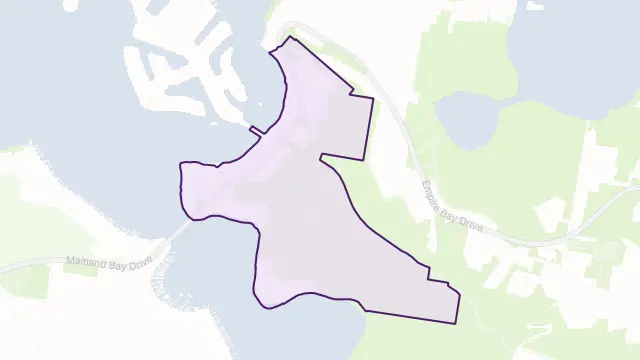 Daleys Point Area Boundary Map