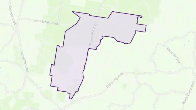 Dandry Area Boundary Map