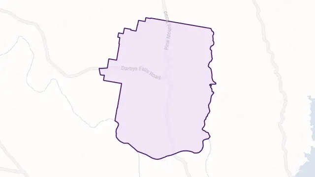 Darbys Falls Area Boundary Map