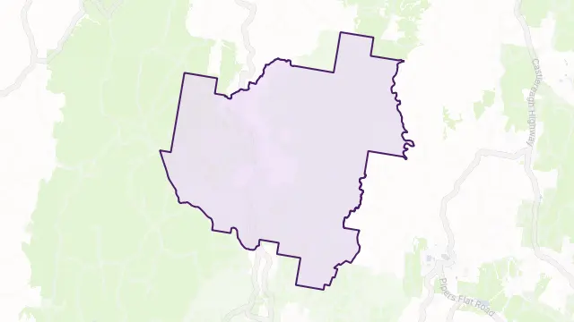 Dark Corner Area Boundary Map