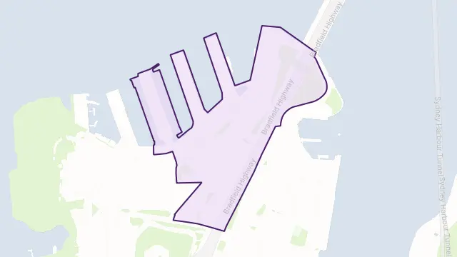 Dawes Point Area Boundary Map