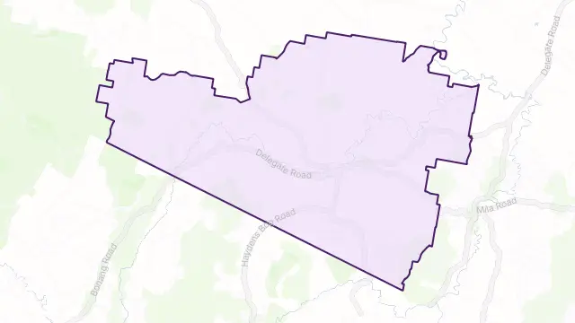 Delegate Area Boundary Map