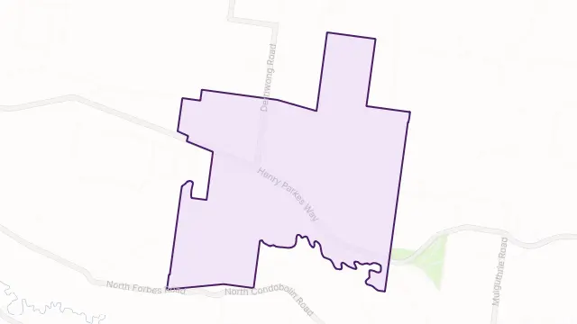 Derriwong Area Boundary Map