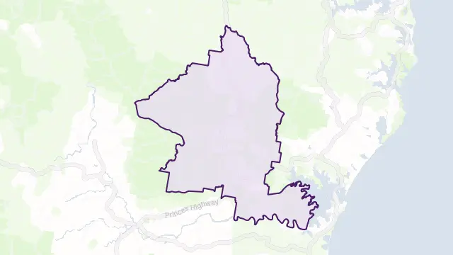 Dignams Creek Area Boundary Map