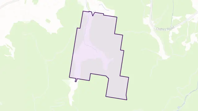 Doctors Gap Area Boundary Map