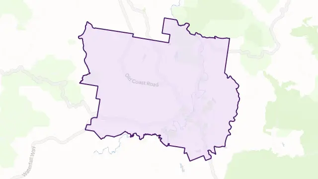 Dorrigo Area Boundary Map