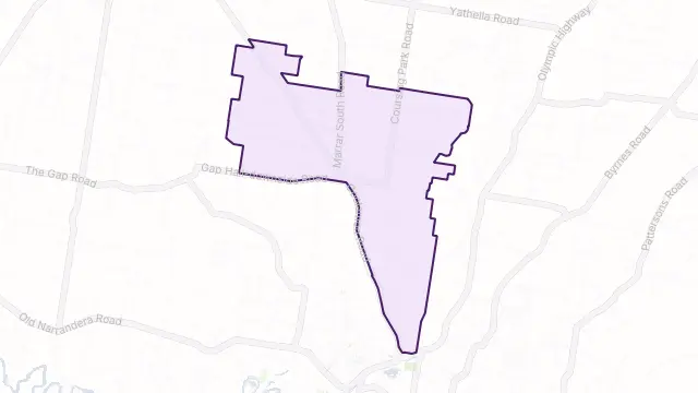 Downside Area Boundary Map