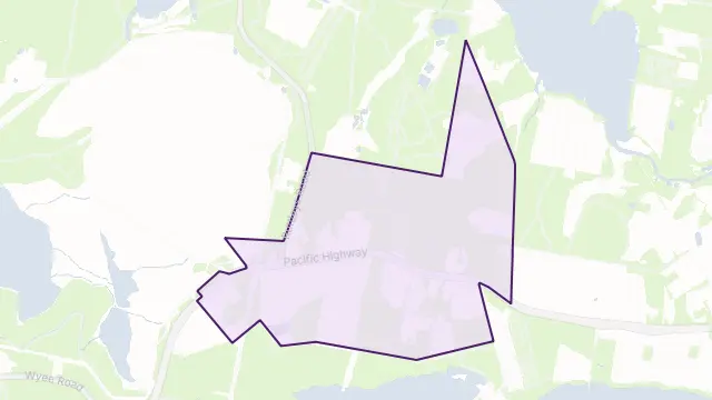 Doyalson North Area Boundary Map