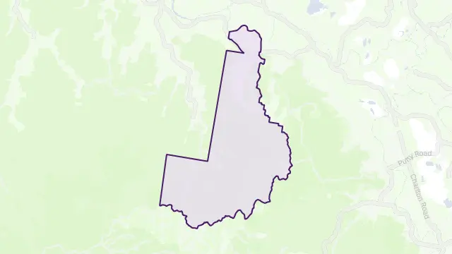 Doyles Creek Area Boundary Map