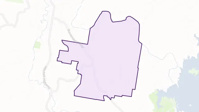 Dripstone Area Boundary Map