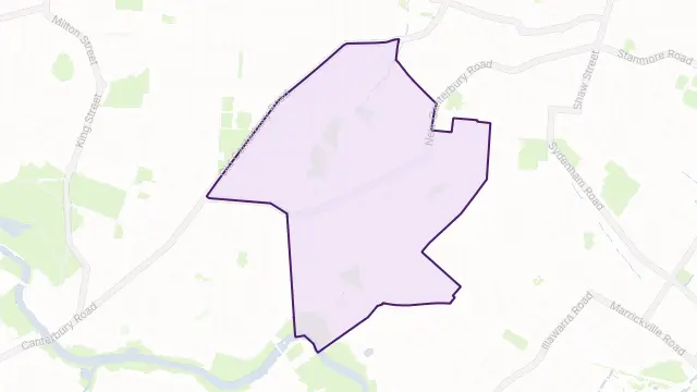 Dulwich Hill Area Boundary Map
