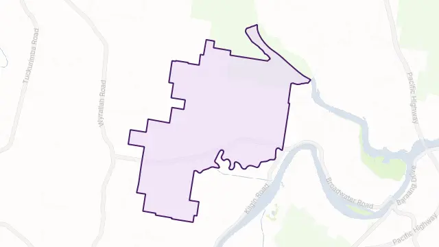 Dungarubba Area Boundary Map