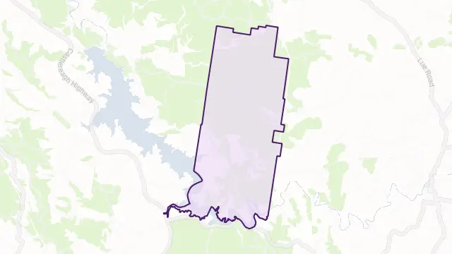 Dungeree Area Boundary Map