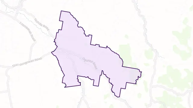 Dungowan Area Boundary Map